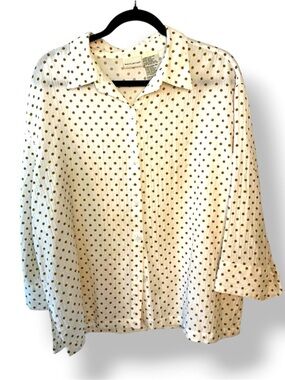 Polka dot button up shirt